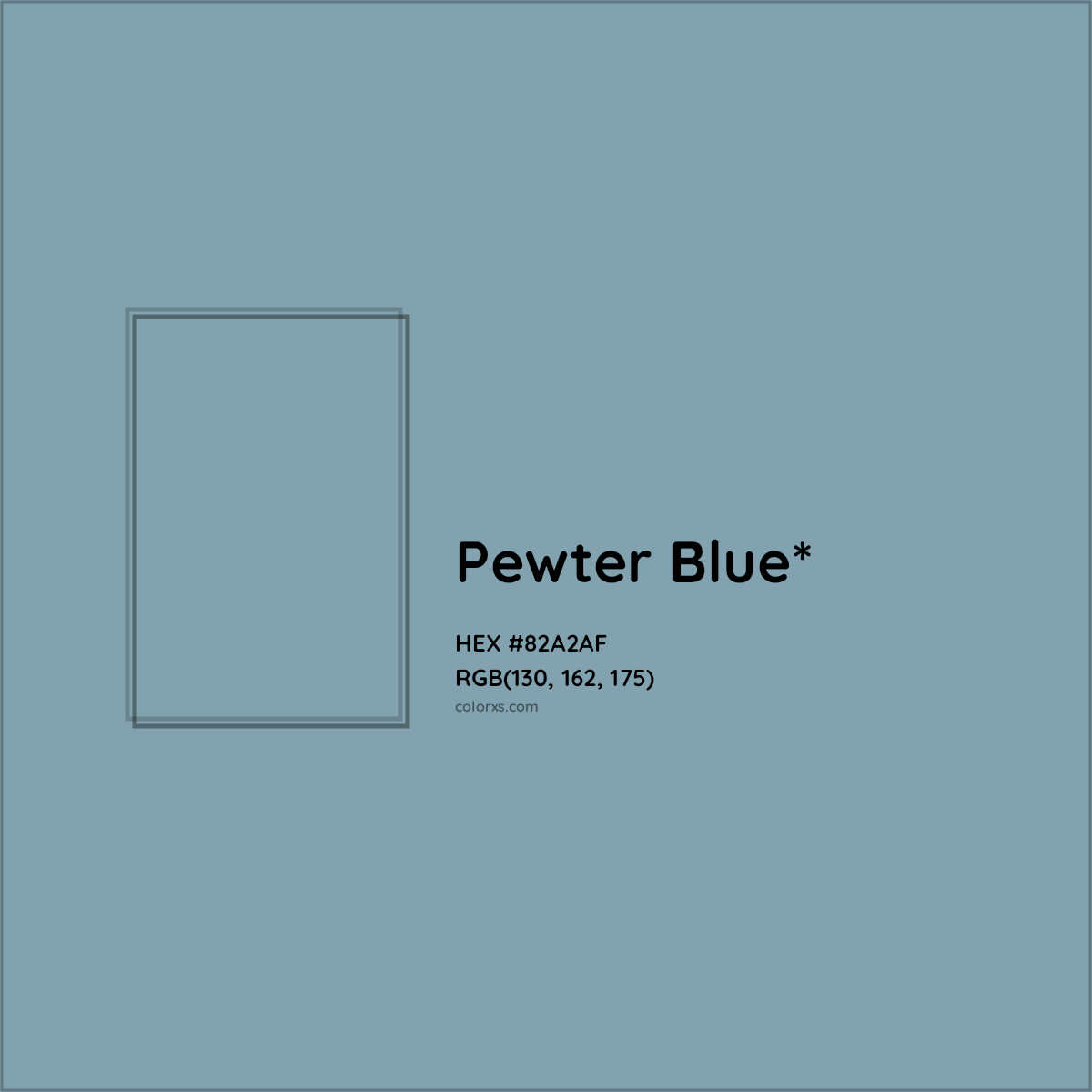 HEX #82A2AF Color Name, Color Code, Palettes, Similar Paints, Images