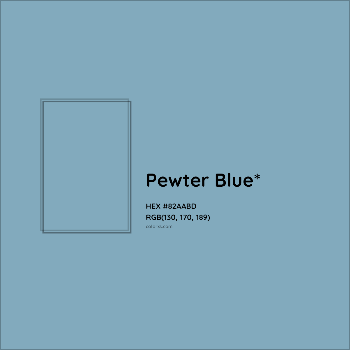 HEX #82AABD Color Name, Color Code, Palettes, Similar Paints, Images