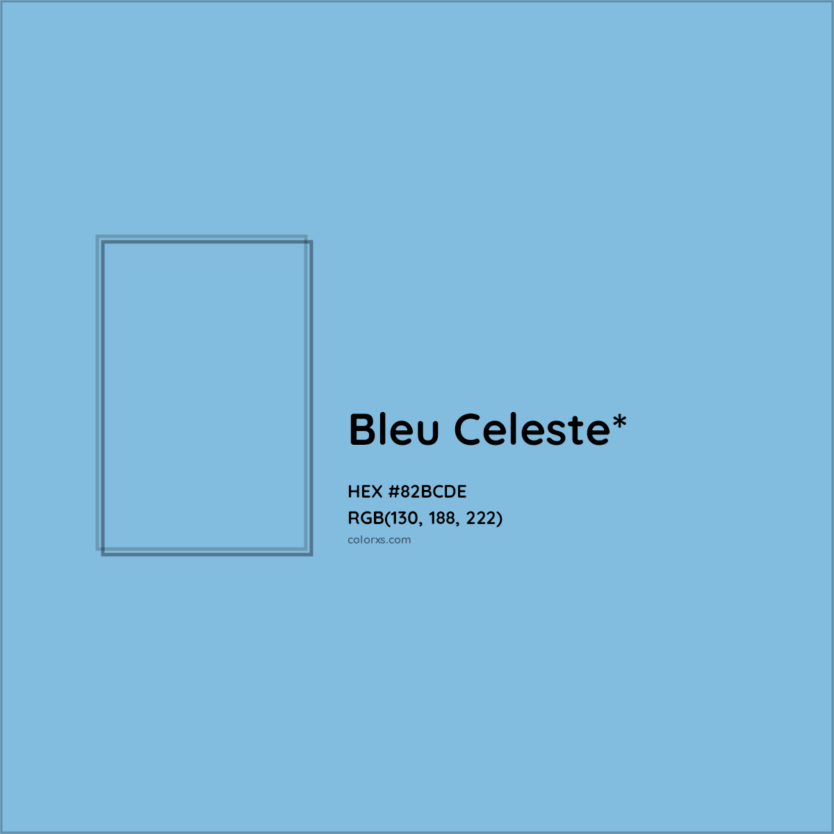 HEX #82BCDE Color Name, Color Code, Palettes, Similar Paints, Images