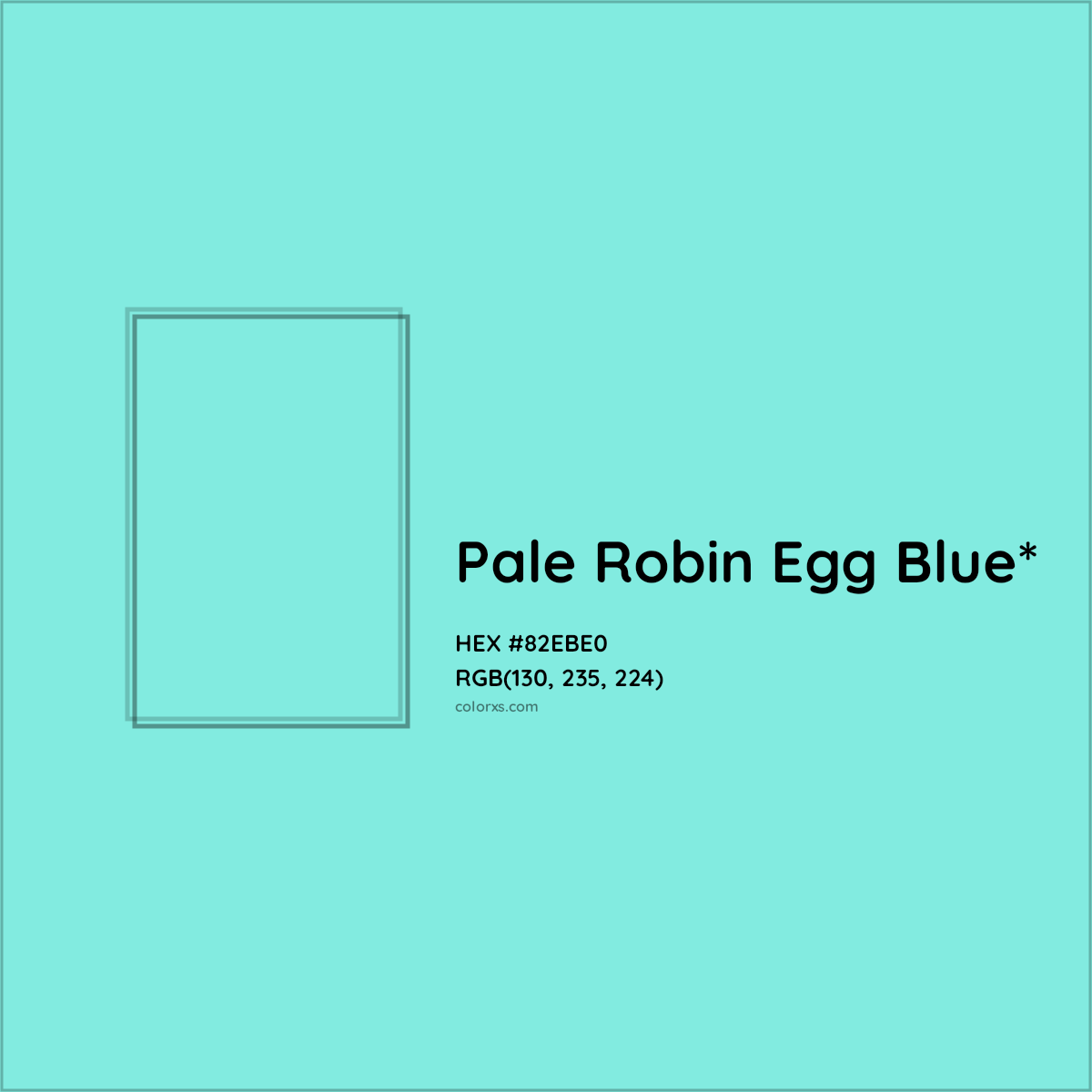 HEX #82EBE0 Color Name, Color Code, Palettes, Similar Paints, Images