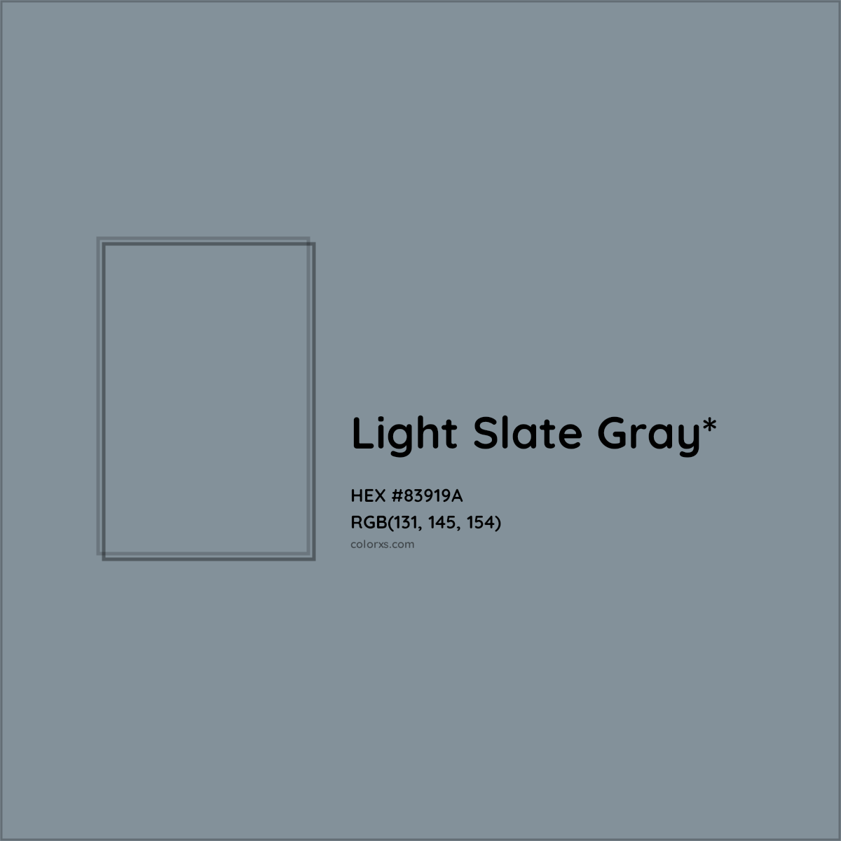 HEX #83919A Color Name, Color Code, Palettes, Similar Paints, Images