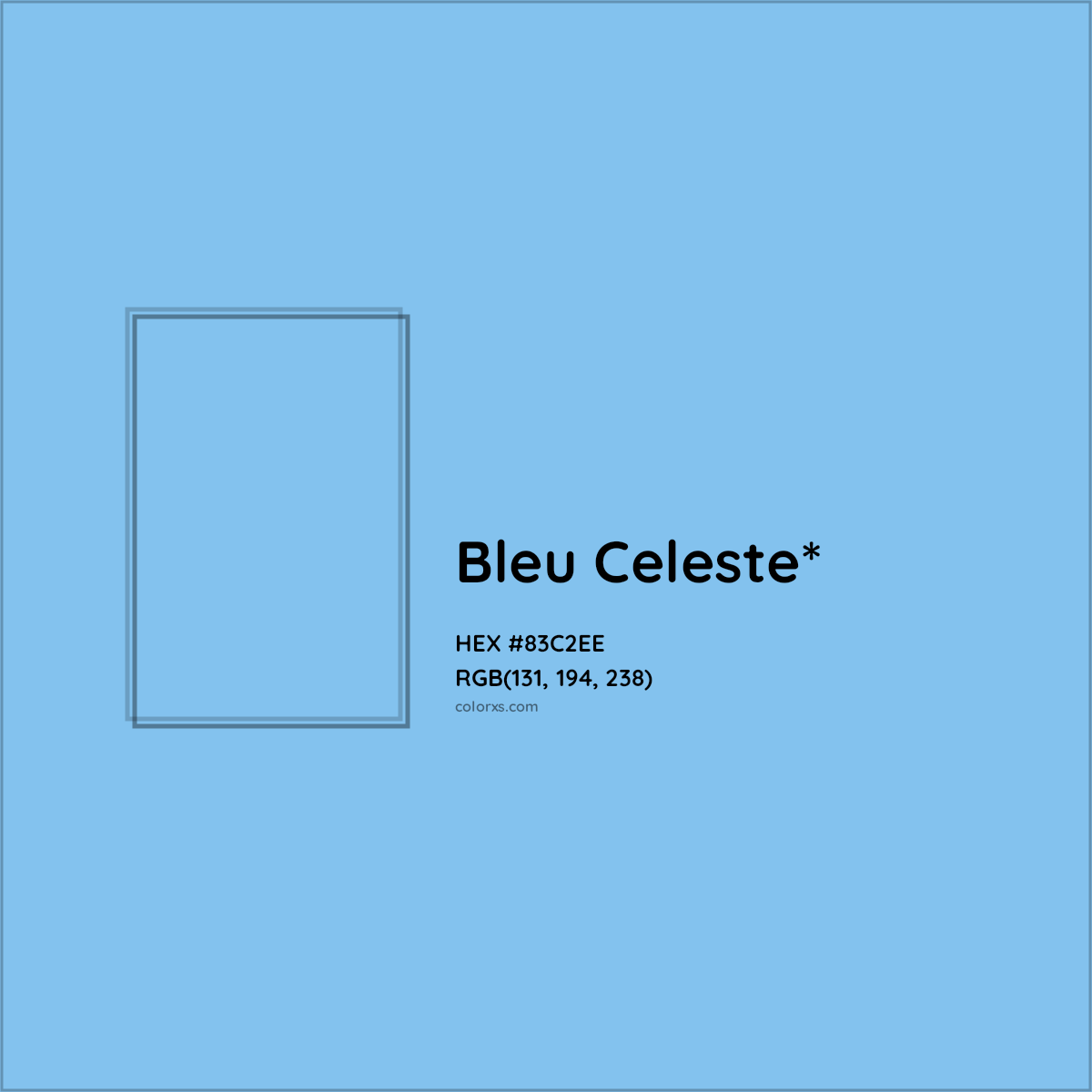 HEX #83C2EE Color Name, Color Code, Palettes, Similar Paints, Images