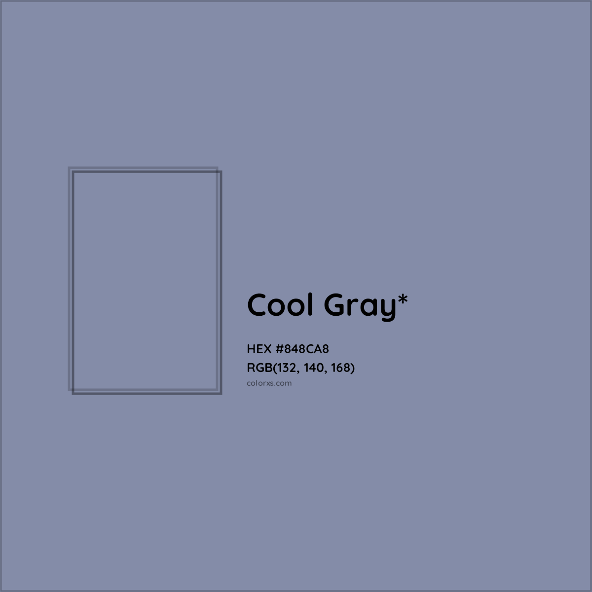 HEX #848CA8 Color Name, Color Code, Palettes, Similar Paints, Images