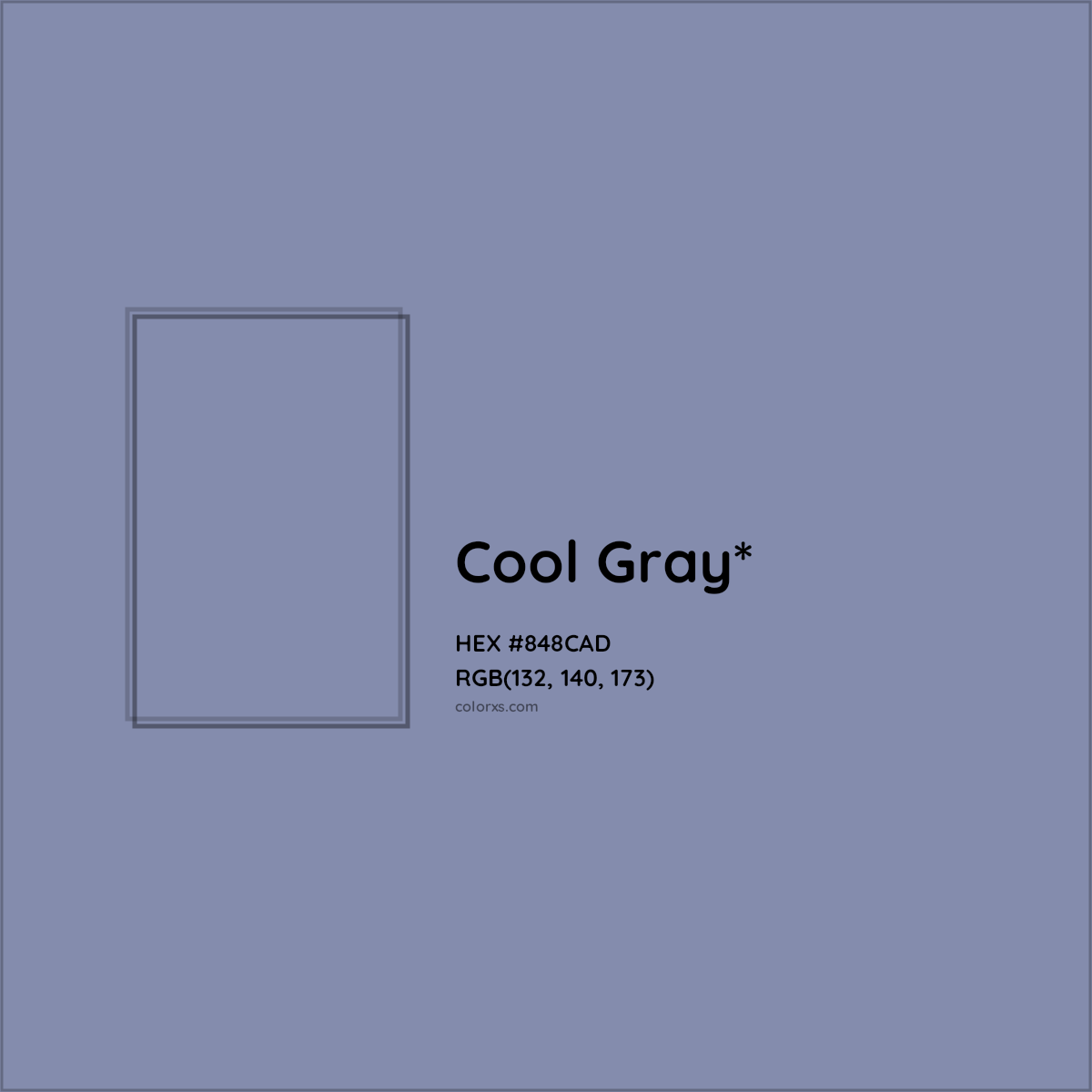 HEX #848CAD Color Name, Color Code, Palettes, Similar Paints, Images