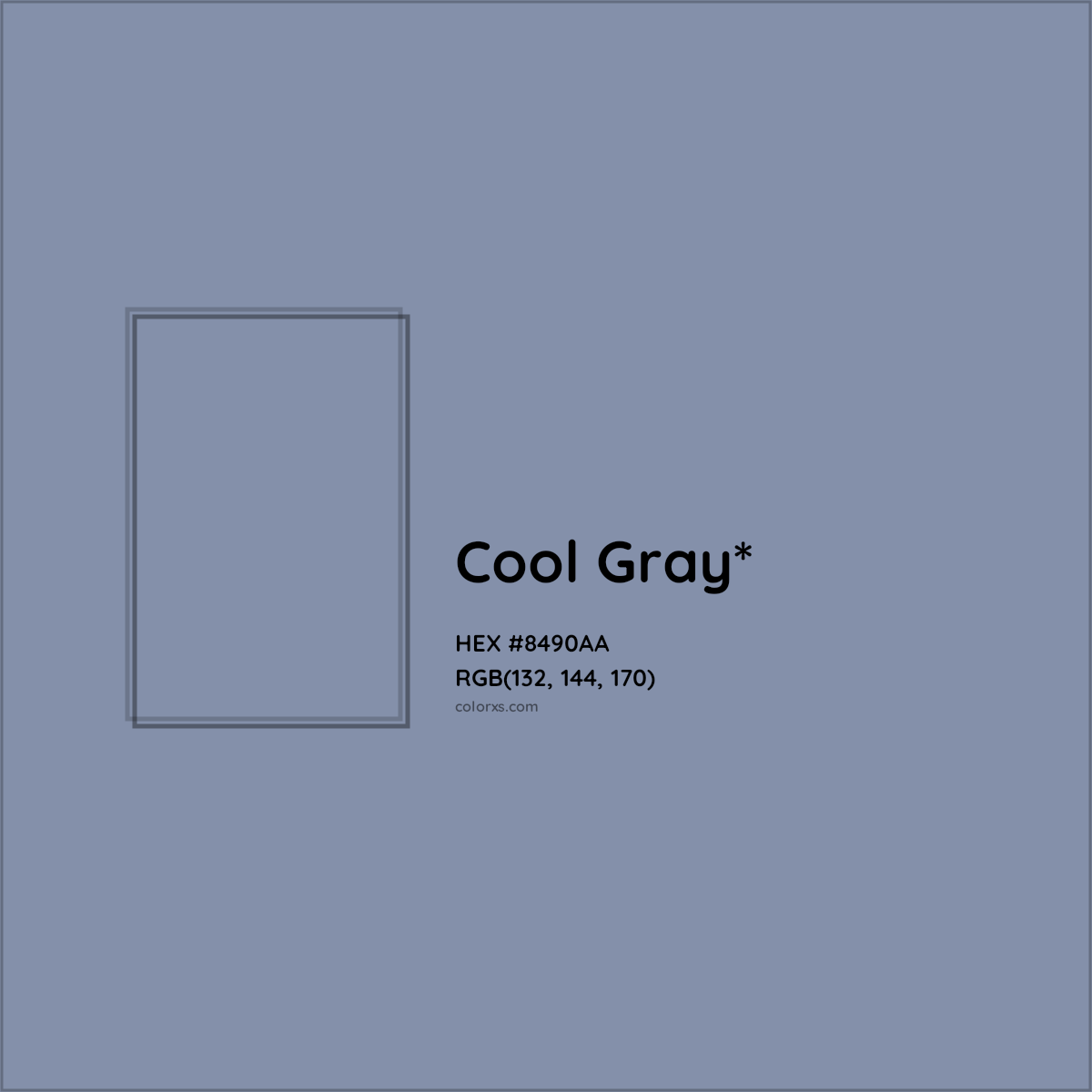 HEX #8490AA Color Name, Color Code, Palettes, Similar Paints, Images