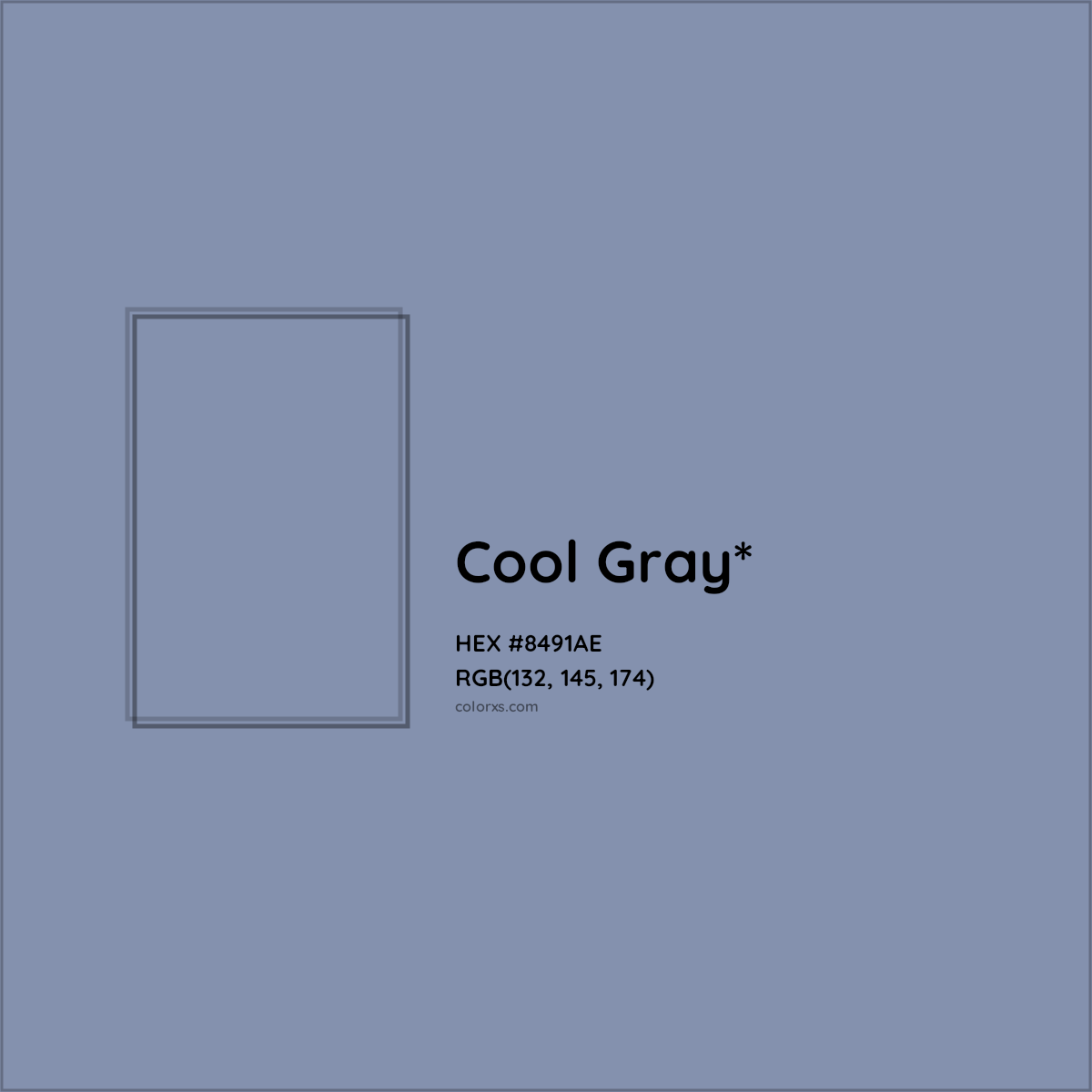 HEX #8491AE Color Name, Color Code, Palettes, Similar Paints, Images