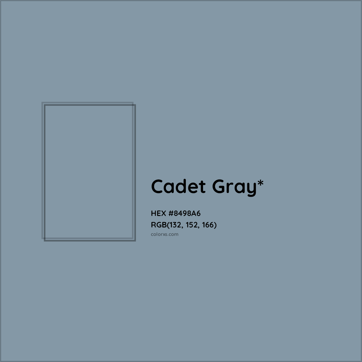 HEX #8498A6 Color Name, Color Code, Palettes, Similar Paints, Images