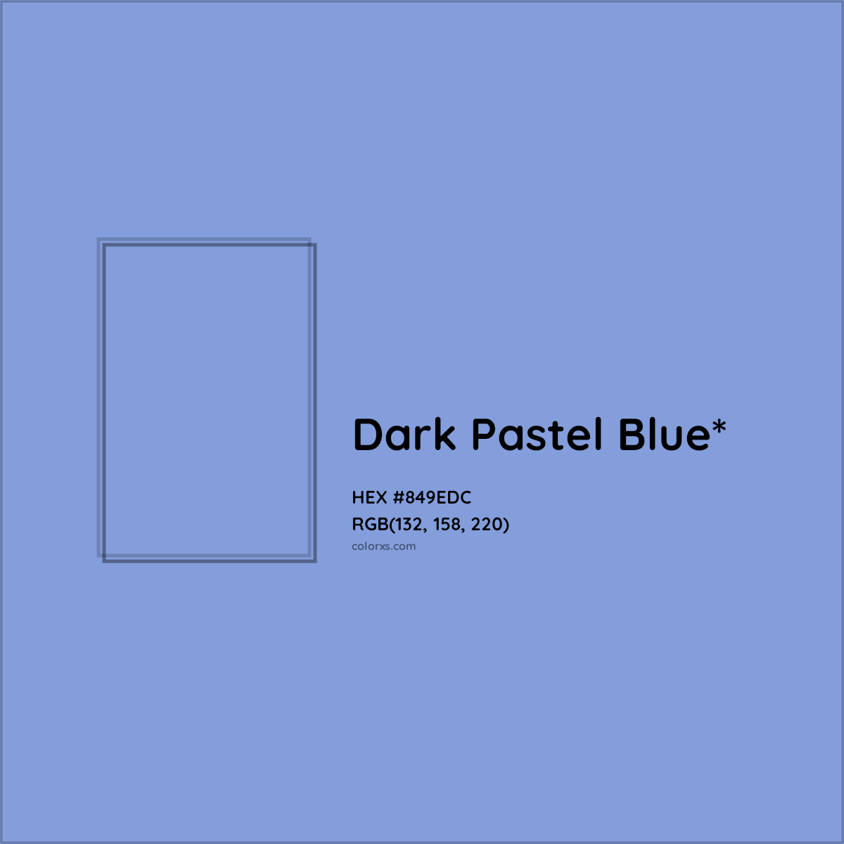 HEX #849EDC Color Name, Color Code, Palettes, Similar Paints, Images