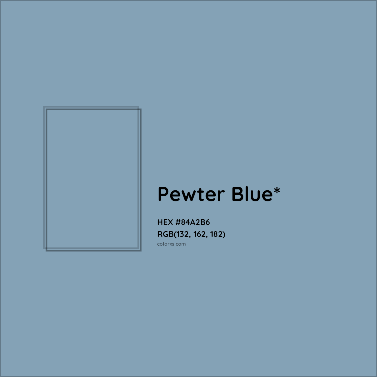 HEX #84A2B6 Color Name, Color Code, Palettes, Similar Paints, Images