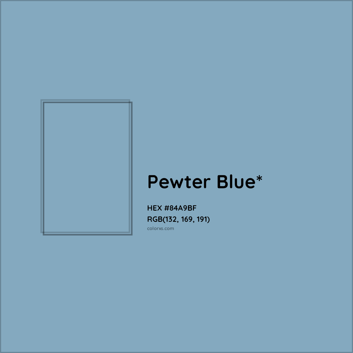 HEX #84A9BF Color Name, Color Code, Palettes, Similar Paints, Images