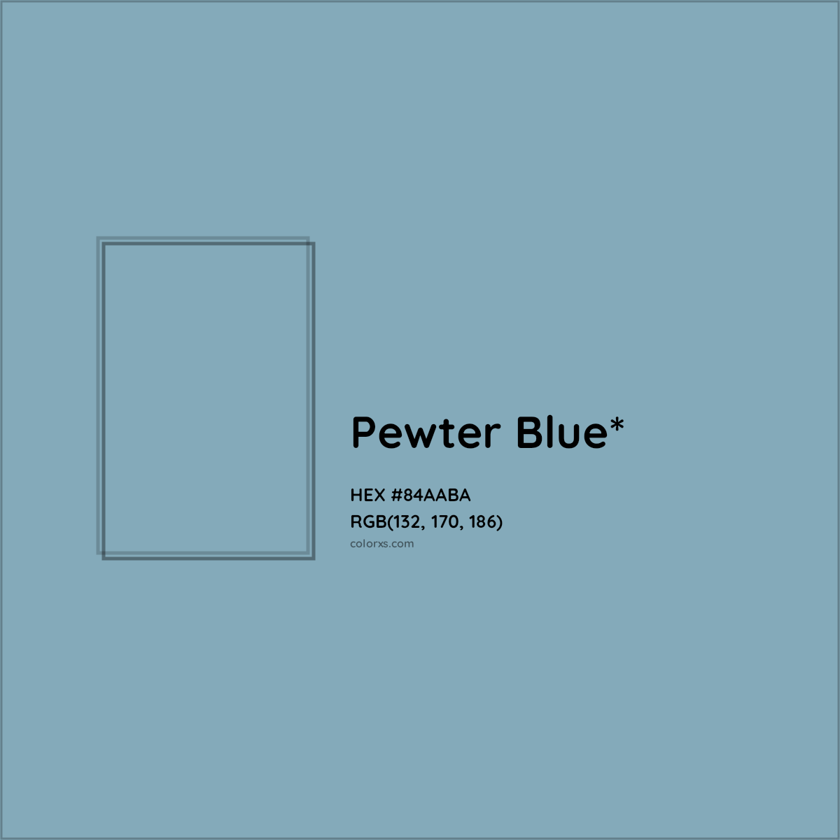 HEX #84AABA Color Name, Color Code, Palettes, Similar Paints, Images