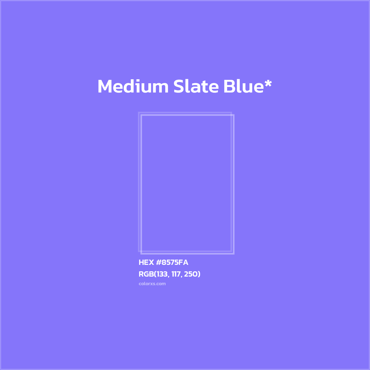 HEX #8575FA Color Name, Color Code, Palettes, Similar Paints, Images