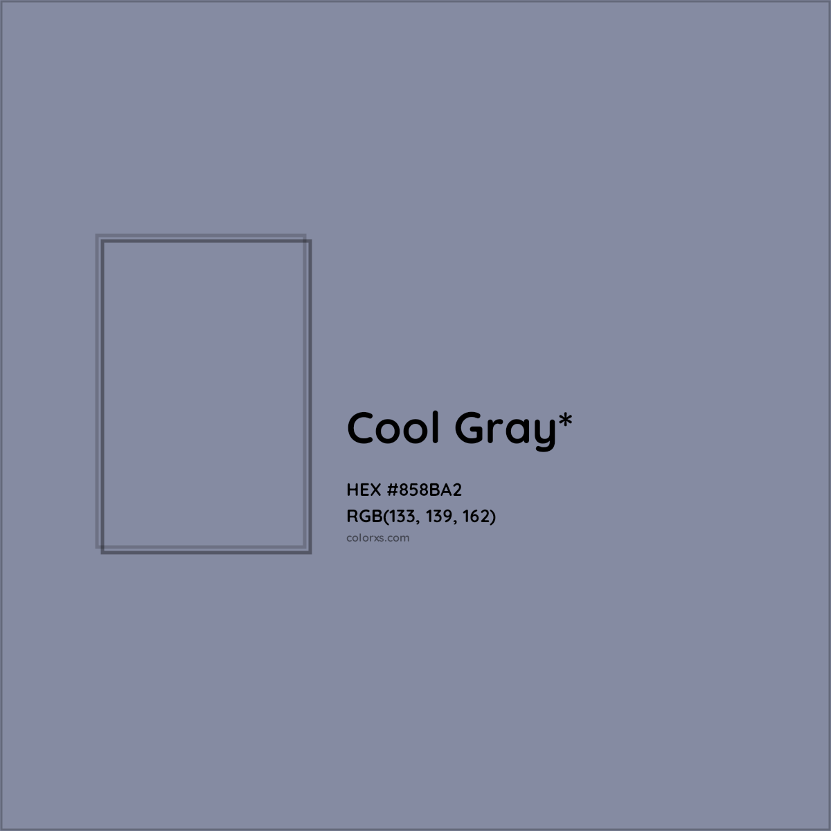 HEX #858BA2 Color Name, Color Code, Palettes, Similar Paints, Images