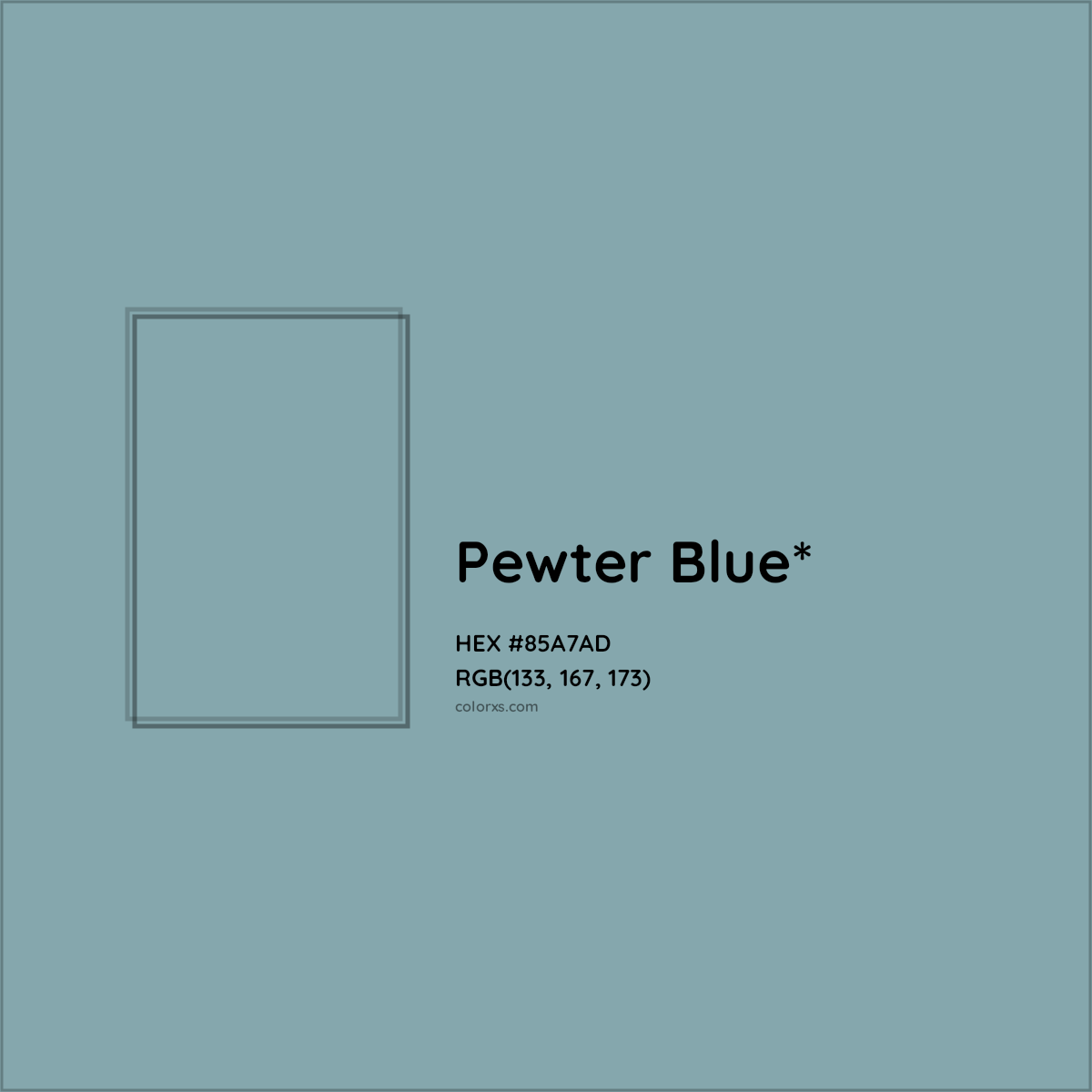 HEX #85A7AD Color Name, Color Code, Palettes, Similar Paints, Images