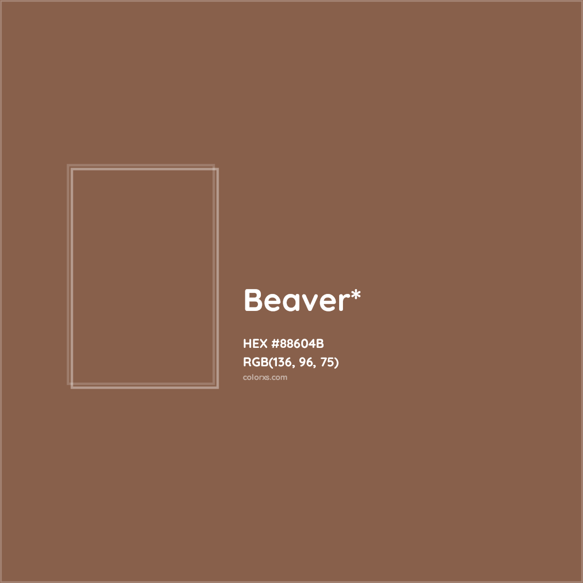 HEX #88604B Color Name, Color Code, Palettes, Similar Paints, Images