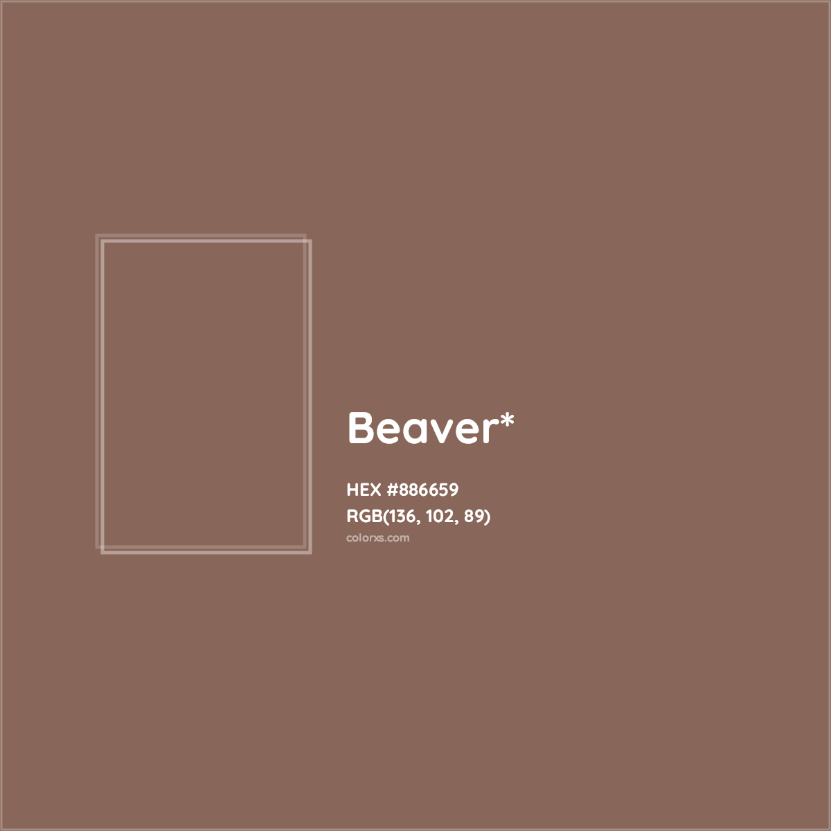 HEX #886659 Color Name, Color Code, Palettes, Similar Paints, Images