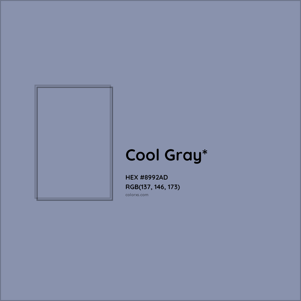 HEX #8992AD Color Name, Color Code, Palettes, Similar Paints, Images