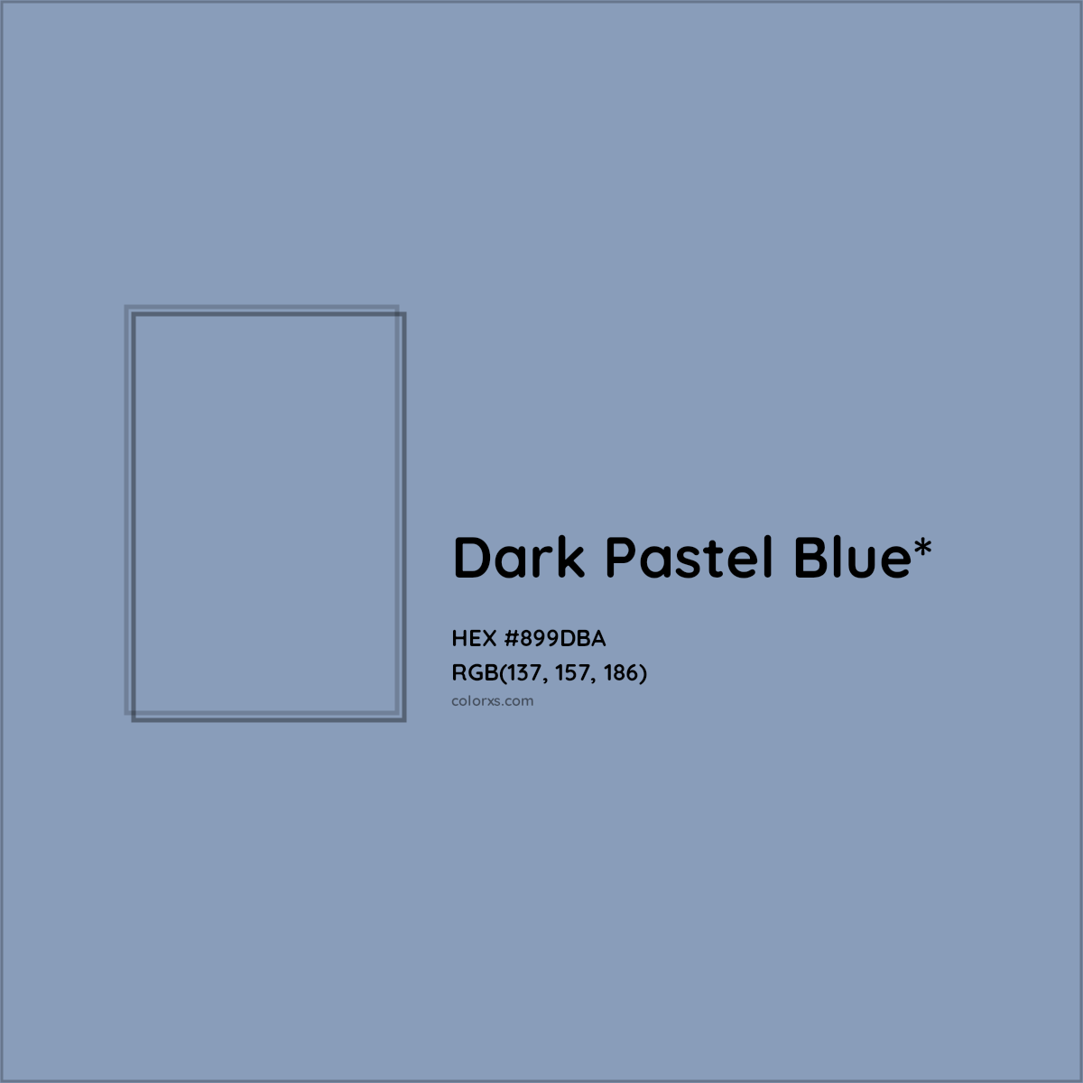 HEX #899DBA Color Name, Color Code, Palettes, Similar Paints, Images