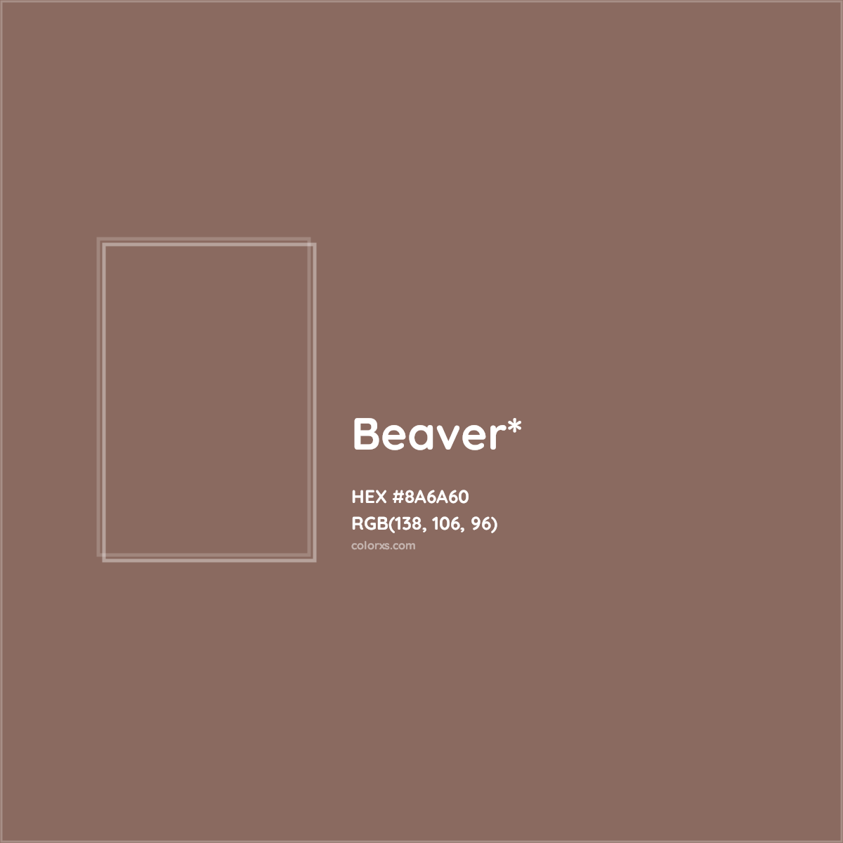 HEX #8A6A60 Color Name, Color Code, Palettes, Similar Paints, Images