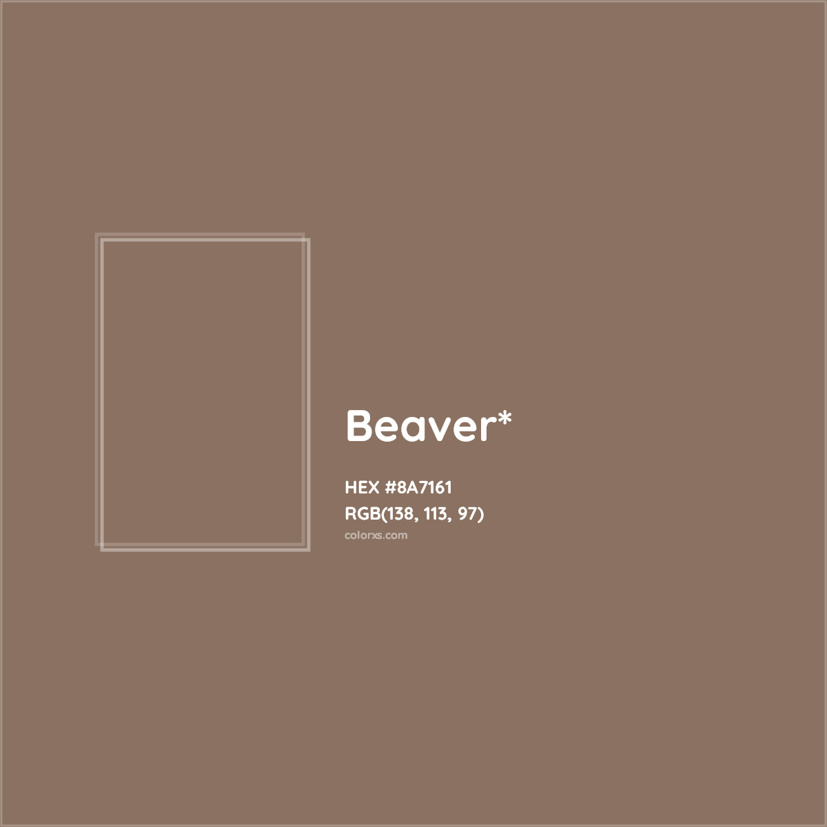 HEX #8A7161 Color Name, Color Code, Palettes, Similar Paints, Images