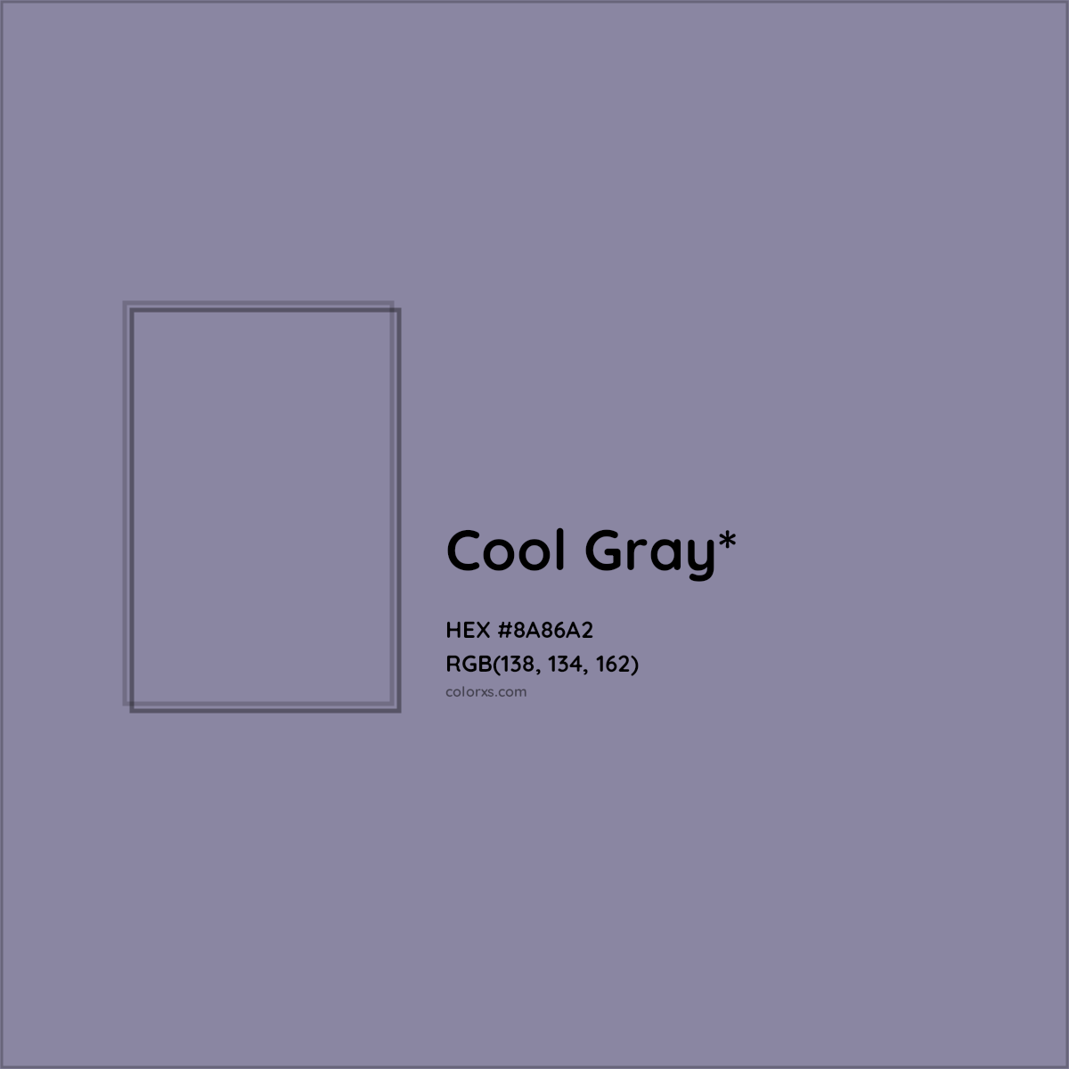 HEX #8A86A2 Color Name, Color Code, Palettes, Similar Paints, Images