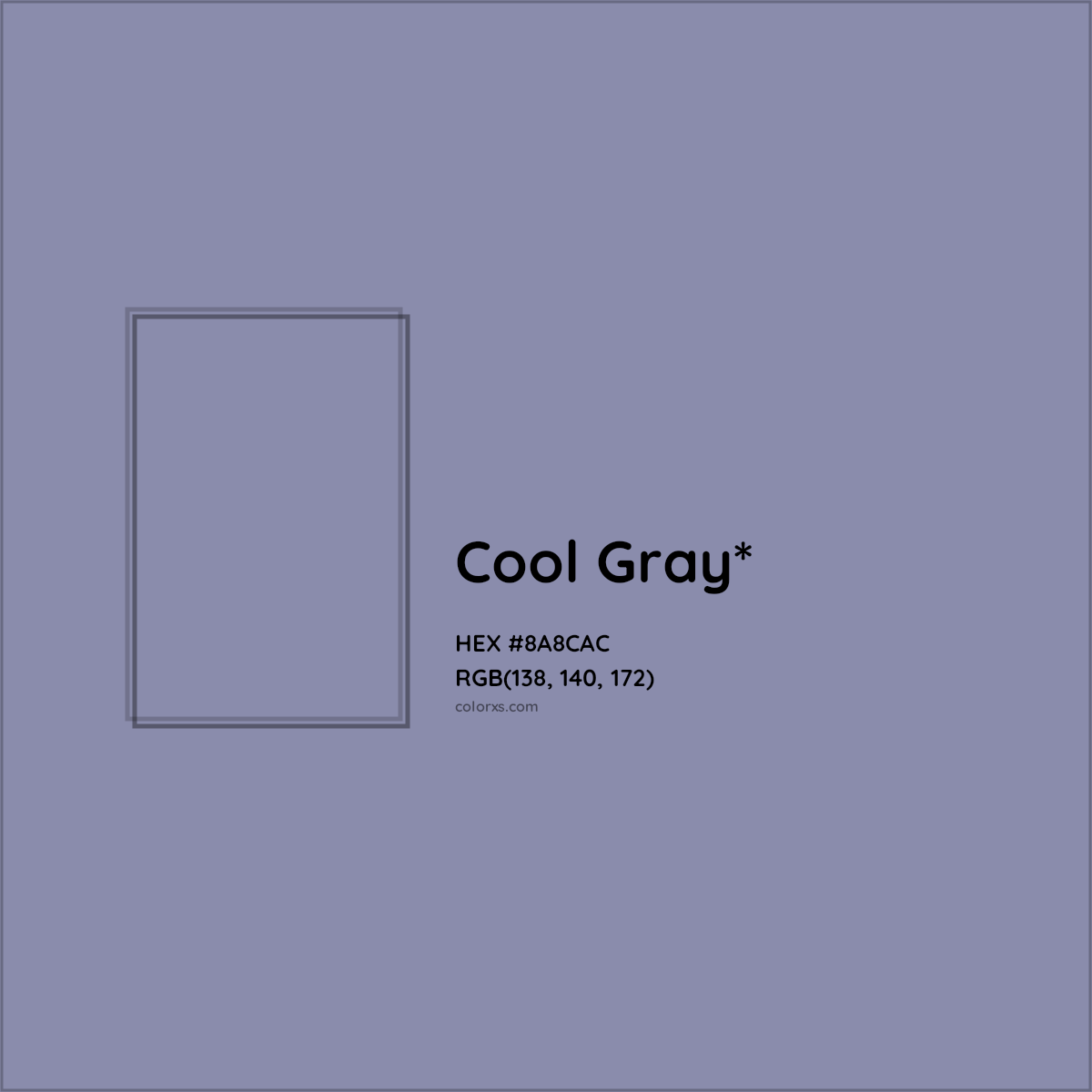 HEX #8A8CAC Color Name, Color Code, Palettes, Similar Paints, Images