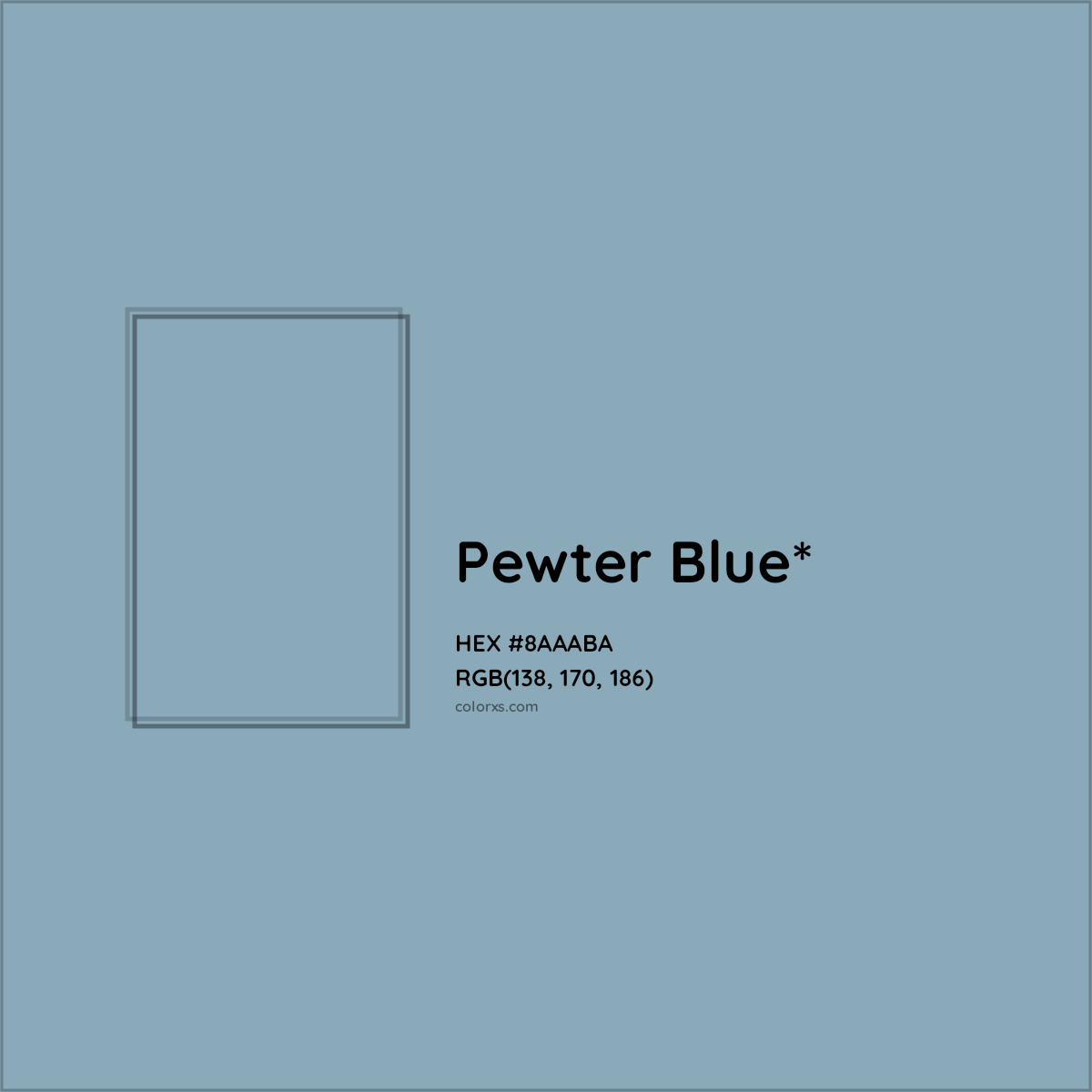 HEX #8AAABA Color Name, Color Code, Palettes, Similar Paints, Images