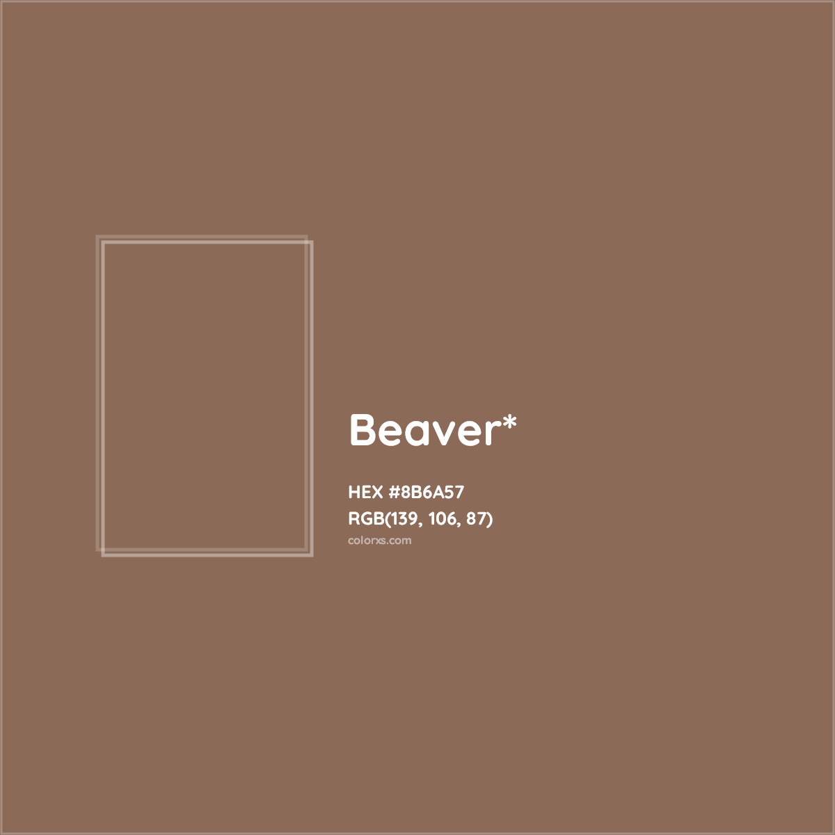 HEX #8B6A57 Color Name, Color Code, Palettes, Similar Paints, Images