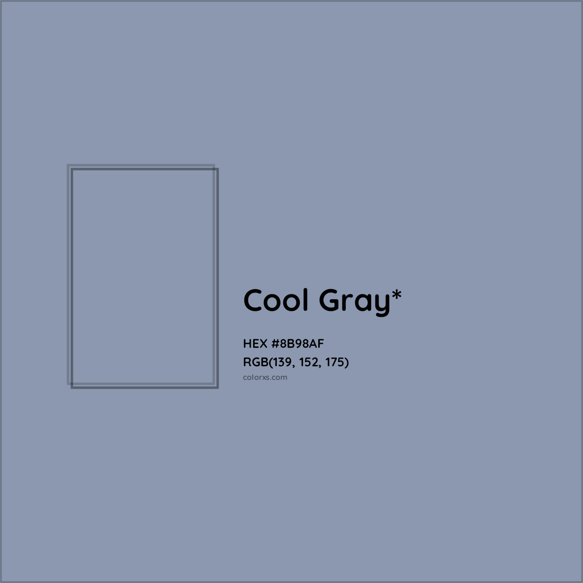 HEX #8B98AF Color Name, Color Code, Palettes, Similar Paints, Images