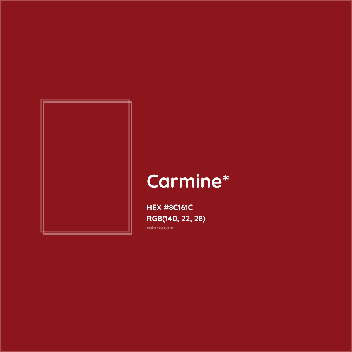 HEX #8C161C Color Name, Color Code, Palettes, Similar Paints, Images