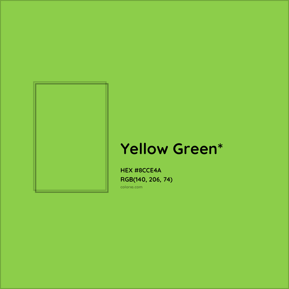 HEX #8CCE4A Color Name, Color Code, Palettes, Similar Paints, Images