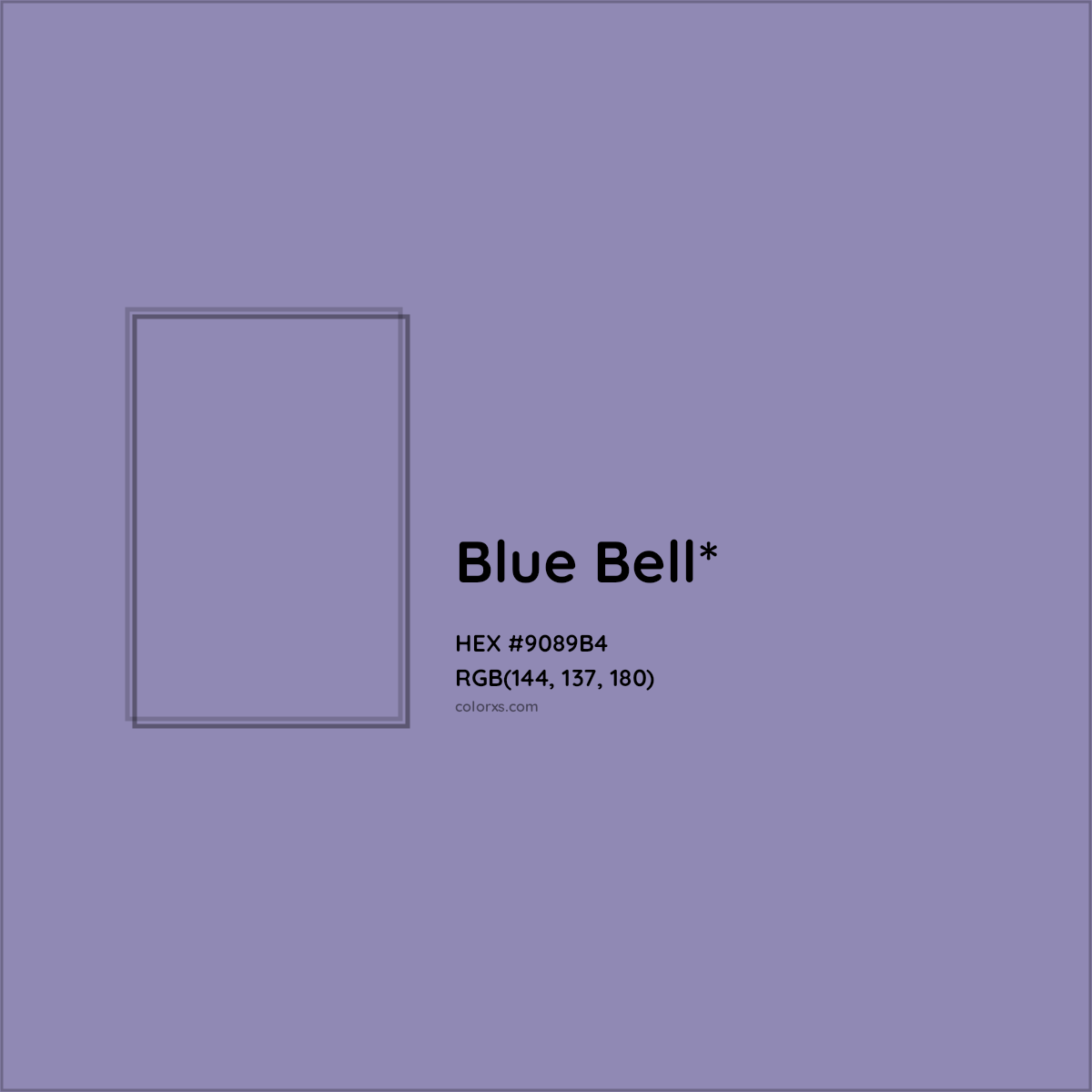 HEX #9089B4 Color Name, Color Code, Palettes, Similar Paints, Images