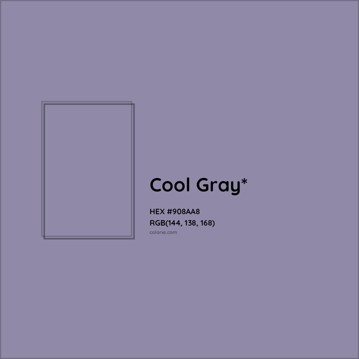 HEX #908AA8 Color Name, Color Code, Palettes, Similar Paints, Images