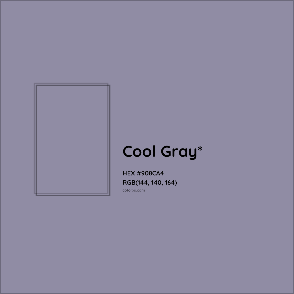 HEX #908CA4 Color Name, Color Code, Palettes, Similar Paints, Images