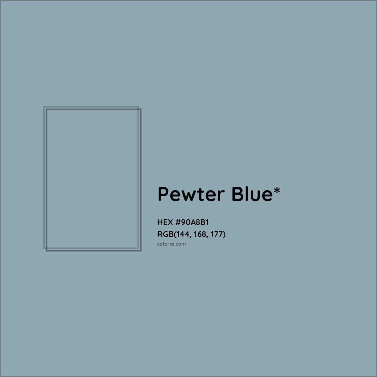 HEX #90A8B1 Color Name, Color Code, Palettes, Similar Paints, Images