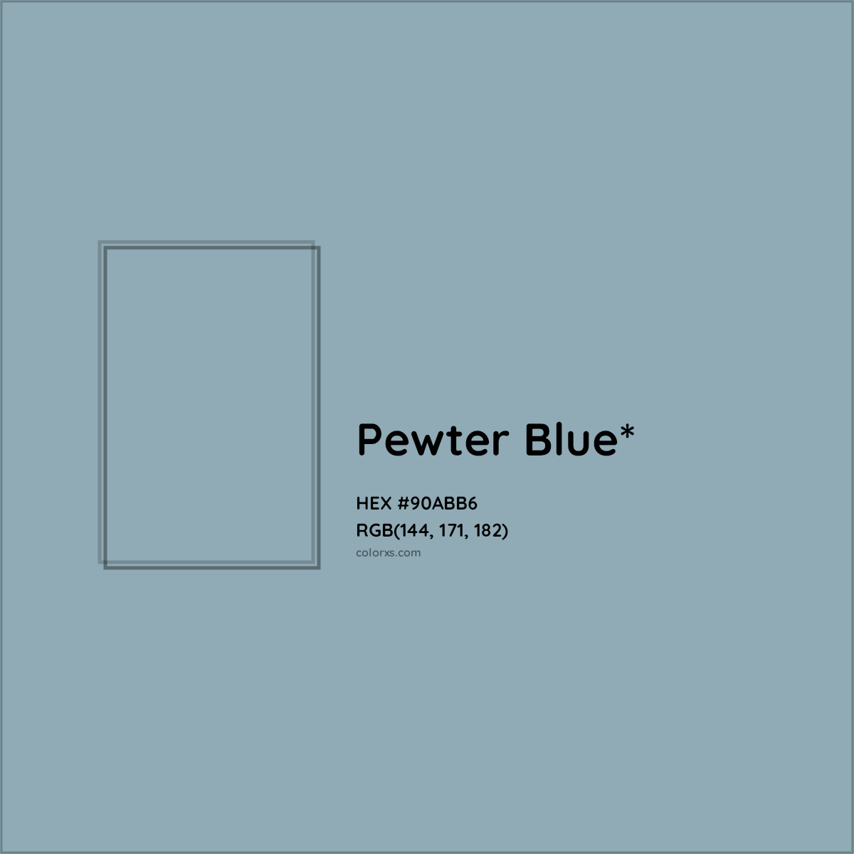 HEX #90ABB6 Color Name, Color Code, Palettes, Similar Paints, Images