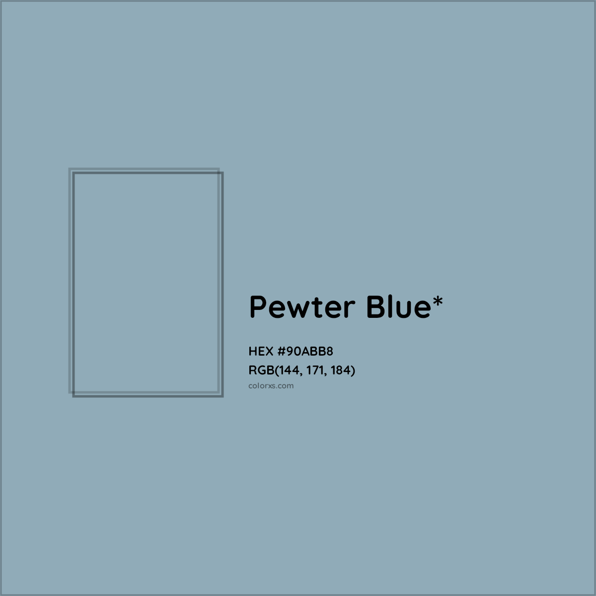 HEX #90ABB8 Color Name, Color Code, Palettes, Similar Paints, Images