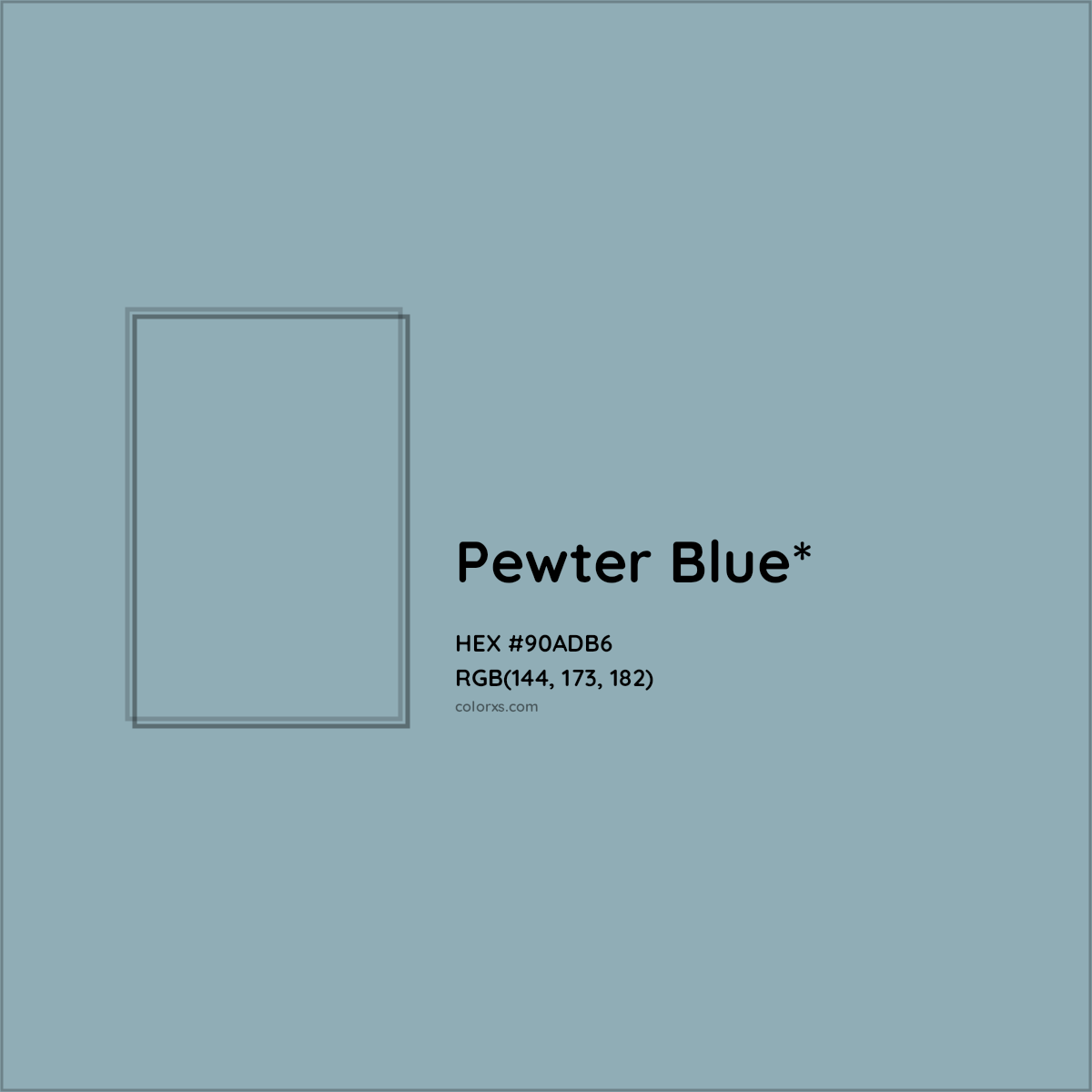 HEX #90ADB6 Color Name, Color Code, Palettes, Similar Paints, Images