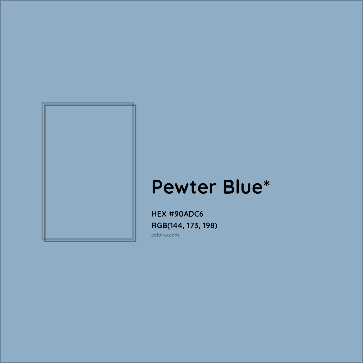 HEX #90ADC6 Color Name, Color Code, Palettes, Similar Paints, Images