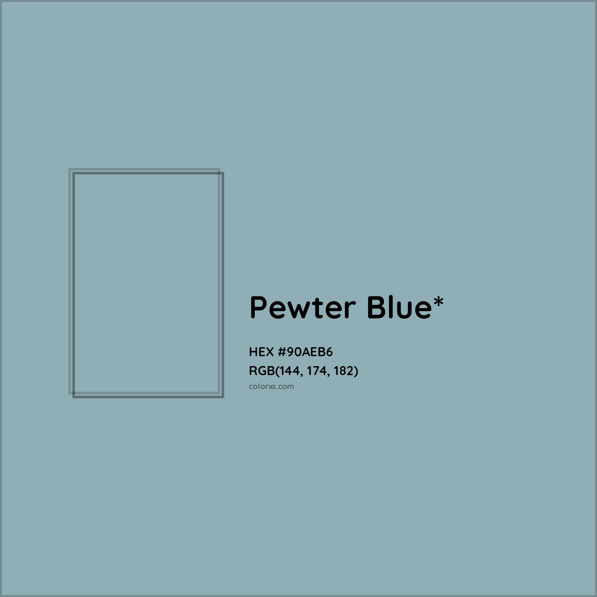 HEX #90AEB6 Color Name, Color Code, Palettes, Similar Paints, Images