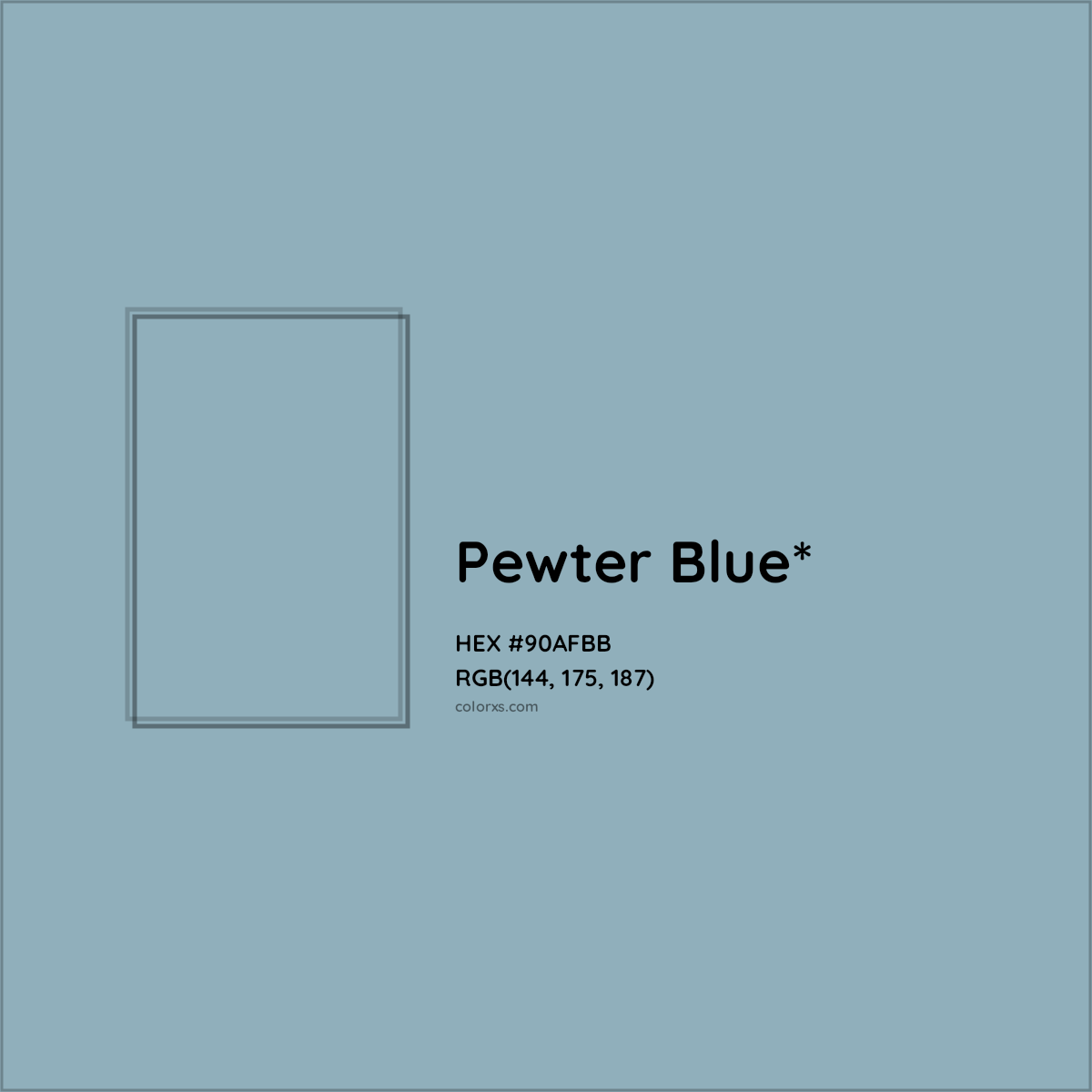 HEX #90AFBB Color Name, Color Code, Palettes, Similar Paints, Images