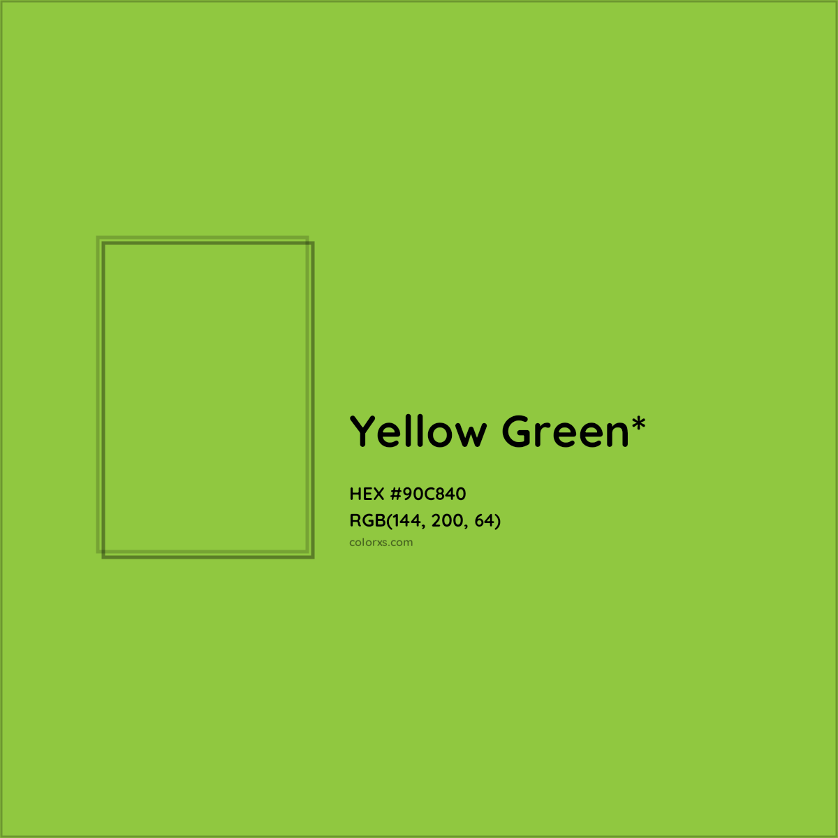 HEX #90C840 Color Name, Color Code, Palettes, Similar Paints, Images