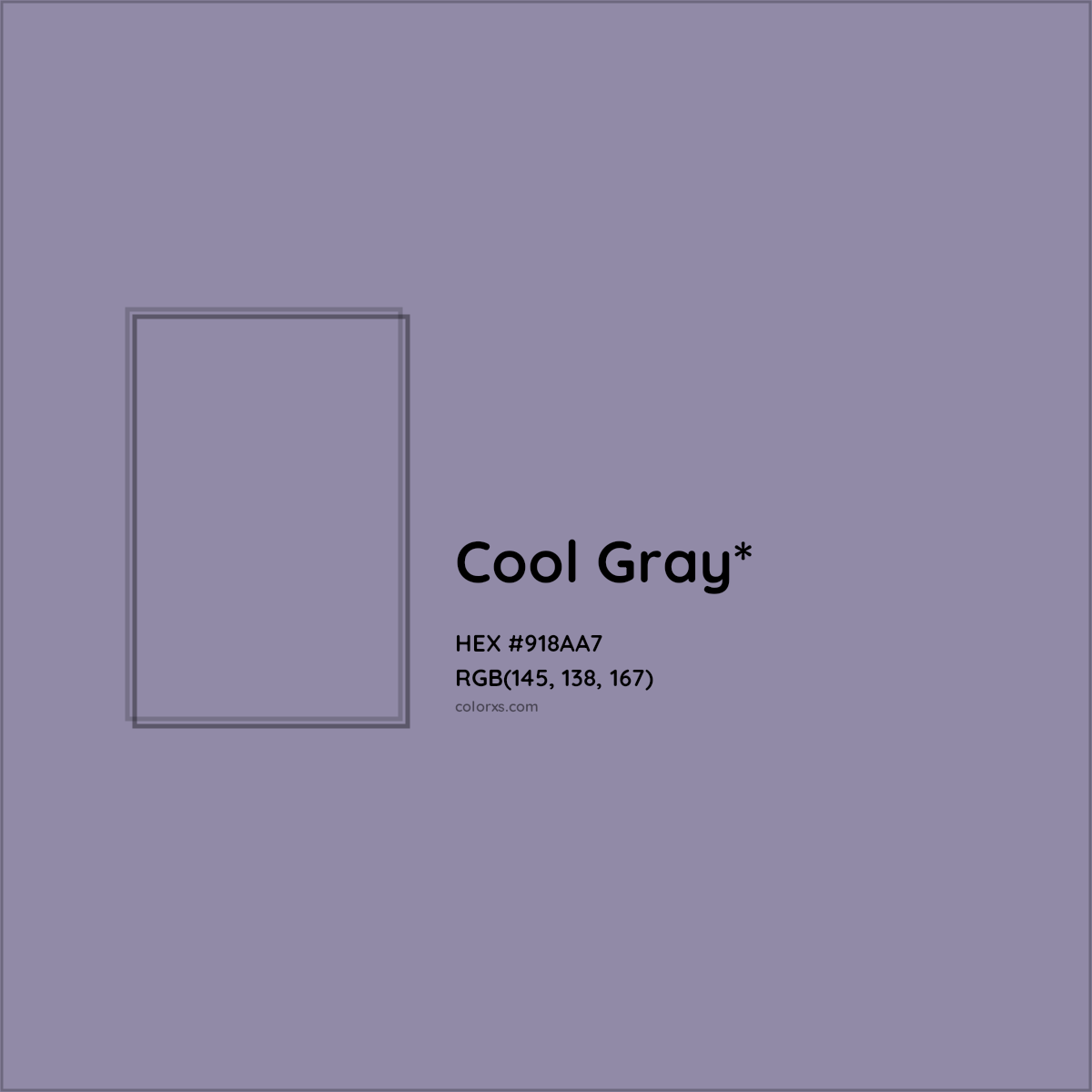 HEX #918AA7 Color Name, Color Code, Palettes, Similar Paints, Images