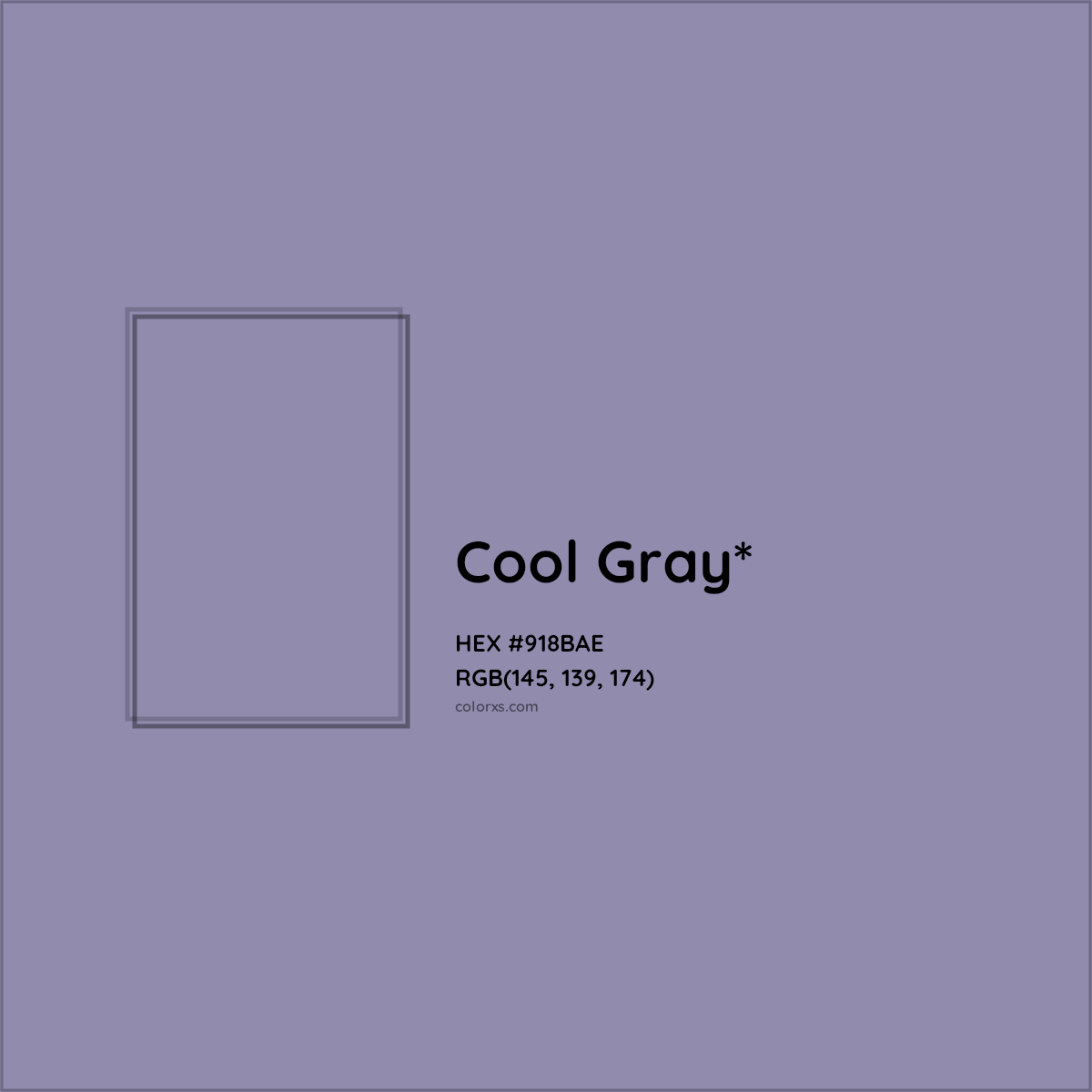 HEX #918BAE Color Name, Color Code, Palettes, Similar Paints, Images