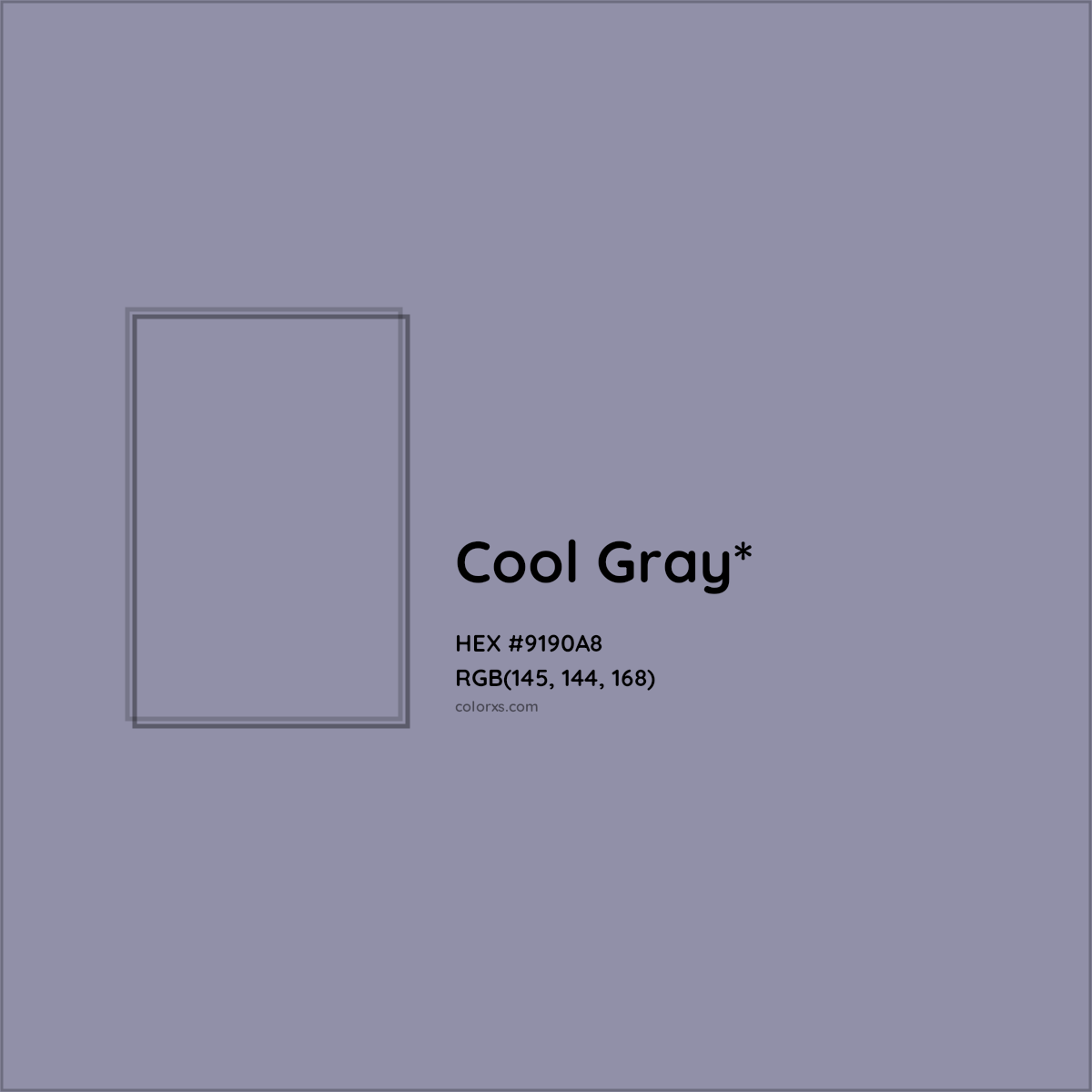 HEX #9190A8 Color Name, Color Code, Palettes, Similar Paints, Images