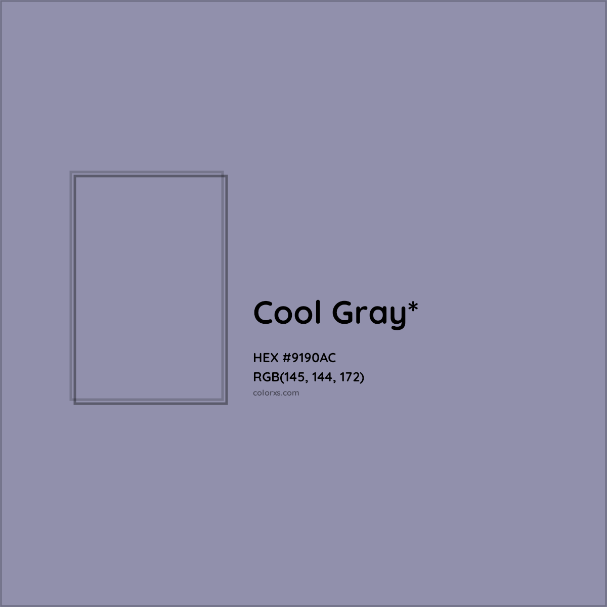 HEX #9190AC Color Name, Color Code, Palettes, Similar Paints, Images