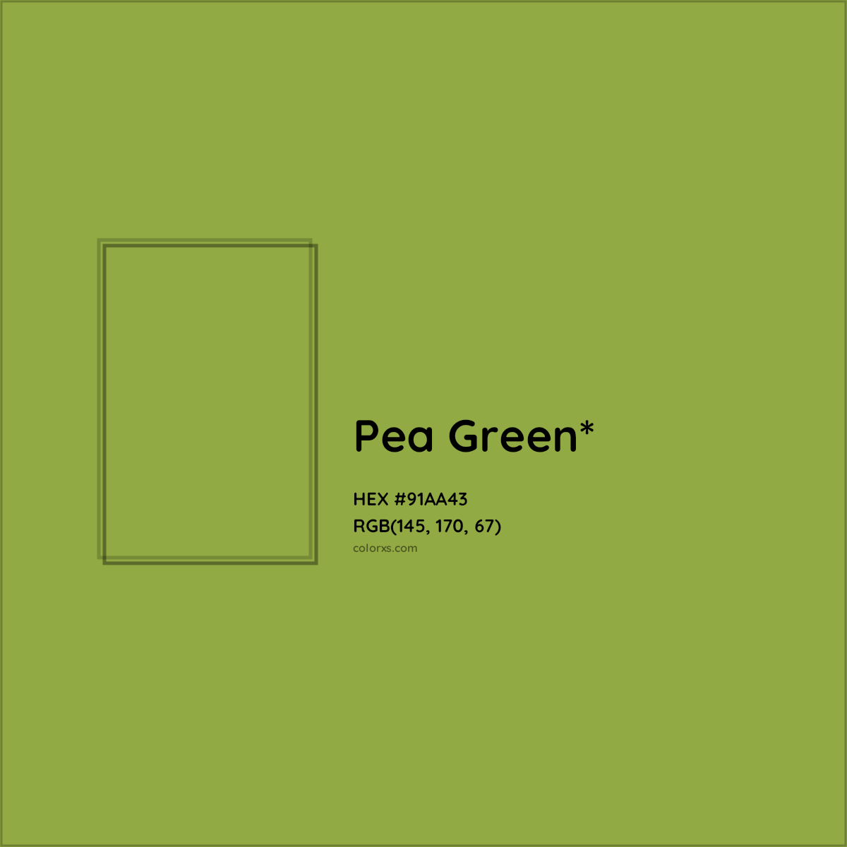 HEX #91AA43 Color Name, Color Code, Palettes, Similar Paints, Images