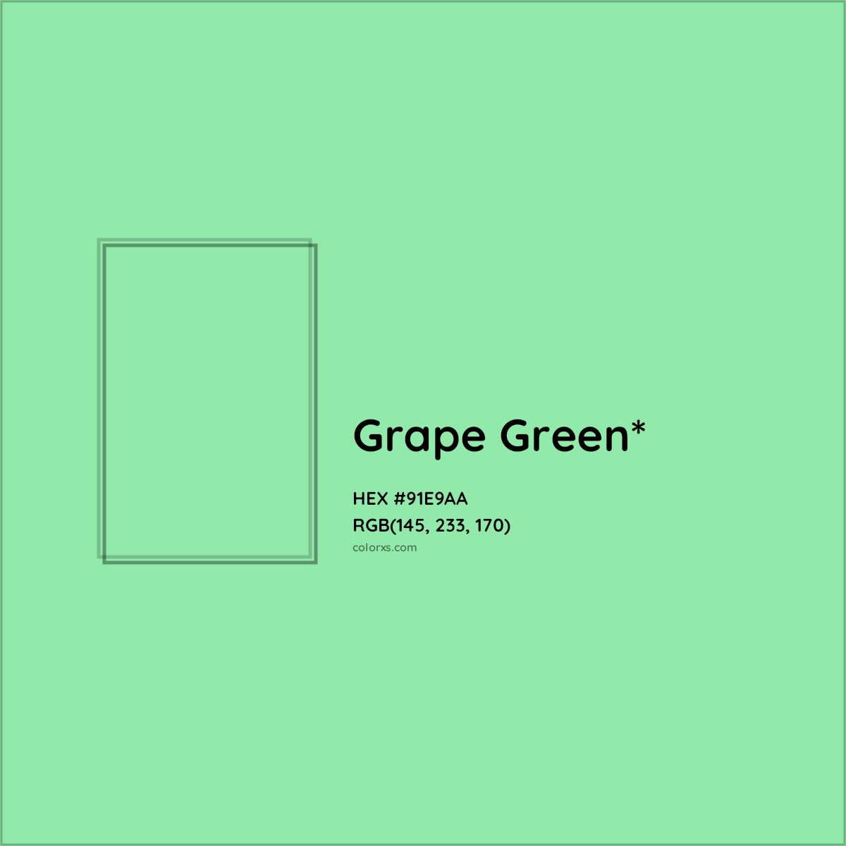 HEX #91E9AA Color Name, Color Code, Palettes, Similar Paints, Images