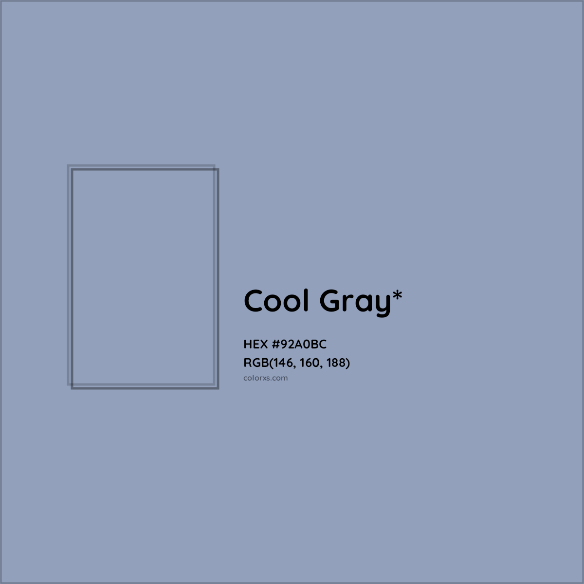 HEX #92A0BC Color Name, Color Code, Palettes, Similar Paints, Images