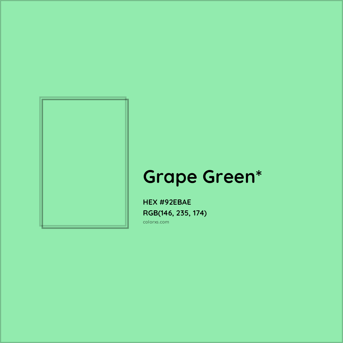 HEX #92EBAE Color Name, Color Code, Palettes, Similar Paints, Images